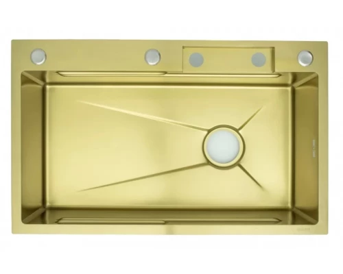 Мойка многофункциональная 75х46мм из нержавеющей стали без смесителя  Ganzer GZ46075-S