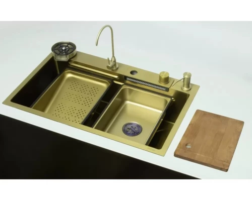 Мойка многофункциональная 75х46мм из нержавеющей стали без смесителя  Ganzer GZ46075-S