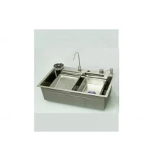 Мойка многофункциональная 75х46мм из нержавеющей стали без смесителя Ganzer GZ46075-G сатин