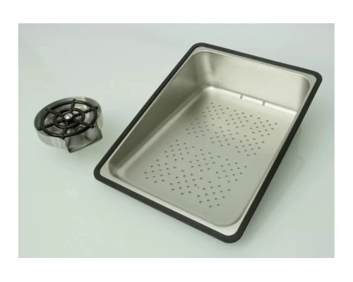 Мойка многофункциональная 75х46мм из нержавеющей стали без смесителя Ganzer GZ46075-G сатин