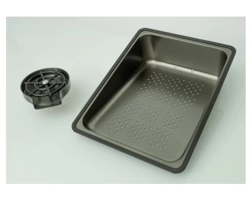 Мойка многофункциональная 75х46мм из нержавеющей стали без смесителя Ganzer GZ46075-Q графит