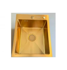 Мойка кухонная 40х50 из нержавеющей стали Hansen HS40050-S мат золото