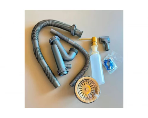 Мойка кухонная 40х50 из нержавеющей стали Hansen HS40050-S мат золото