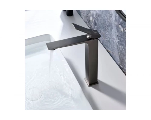 Смеситель однорычажный для раковины-чаши Ganzer  GZ05112-Q графит