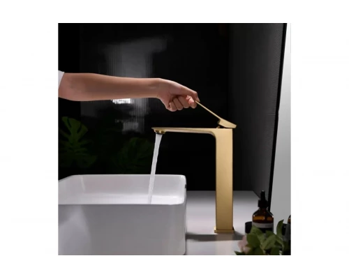 Смеситель однорычажный для раковины-чаши Ganzer GZ05112-S золото