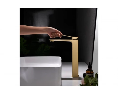 Смеситель однорычажный для раковины-чаши Ganzer GZ05112-S золото