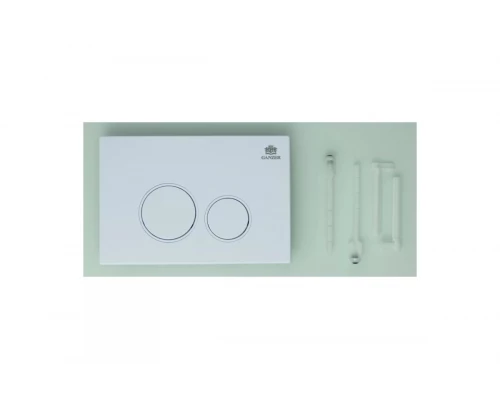 Кнопка смыва для инсталляции Ganzer GZ2751-F механическая белый