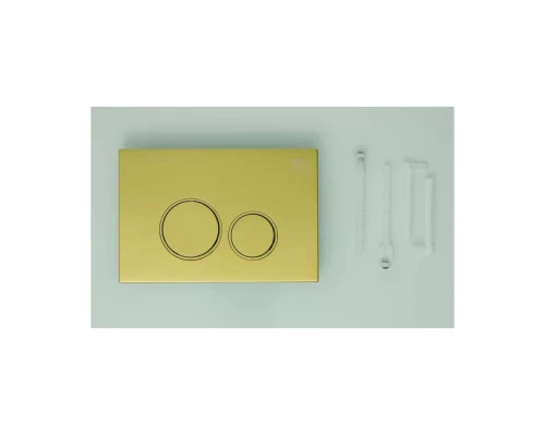 Кнопка смыва для инсталляции Ganzer GZ2751-D(S) механическая цвет матовое золото