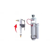 Комплект арматуры для унитаза с универсальной подводкой Ganzer GZ8388