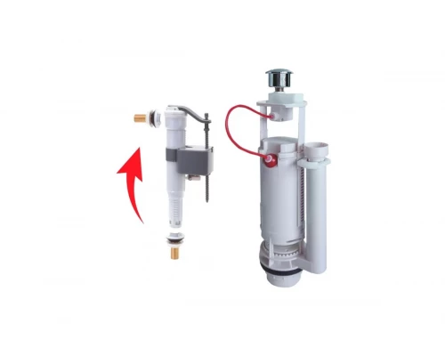 Комплект арматуры для унитаза с универсальной подводкой Ganzer GZ8388