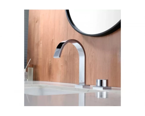 Смеситель для раковины, врезной на 2 отверстия Ganzer GZ01111 хром