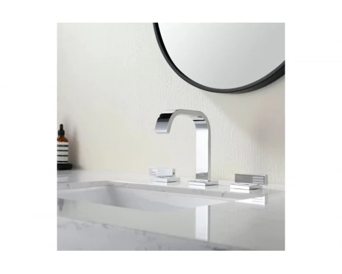 Встраиваемый смеситель для раковины на 3 отверстия Ganzer GZ01115 хром