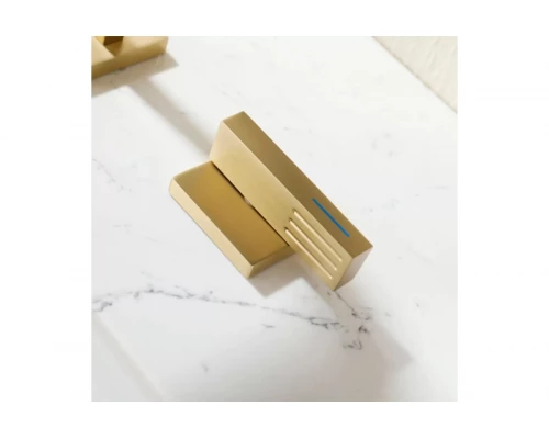 Встраиваемый смеситель для раковины на 3 отверстия Ganzer  GZ01115-S матовое золото