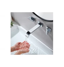 Смеситель скрытого монтажа для раковины,настенный Ganzer GZ01144 хром