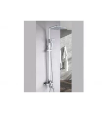 Душевая система с тропическим душем Ganzer GZ05061 хром, однорычажный с поворотным коротким изливом