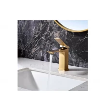 Смеситель для умывальника, однорычажный из латуни Ganzer GZ05111-S матовое золото