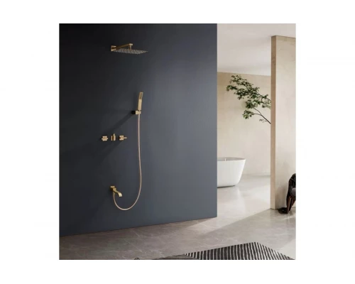 Встраиваемая душевая система 3-я функциями Ganzer  GZ01165-S матовое золото