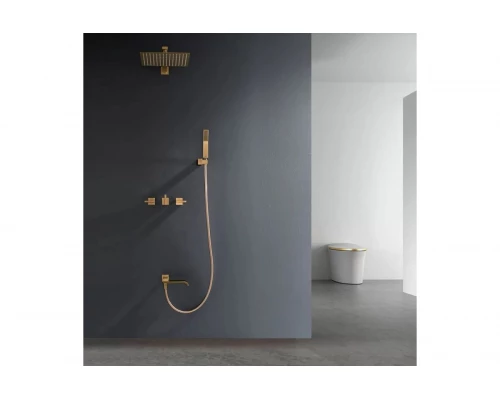 Встраиваемая душевая система 3-я функциями Ganzer  GZ01165-S матовое золото