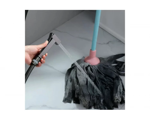 Смеситель встраиваемый с гигиеническим душем  Ganzer GZ01157-Q графит