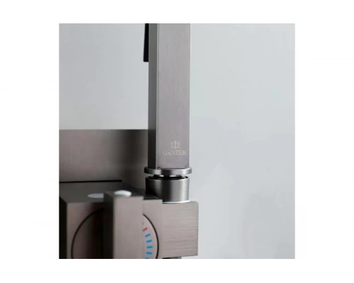 Смеситель встраиваемый с гигиеническим душем  Ganzer GZ01157-Q графит