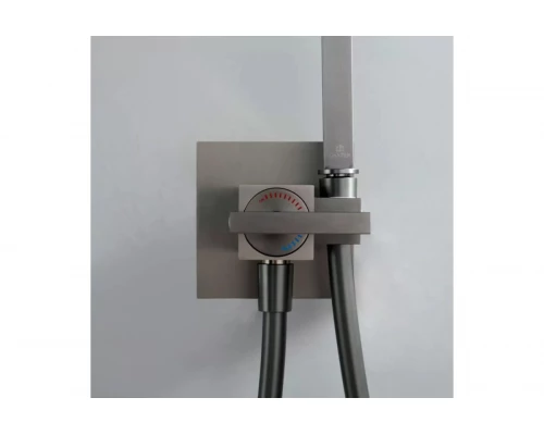 Смеситель встраиваемый с гигиеническим душем  Ganzer GZ01157-Q графит