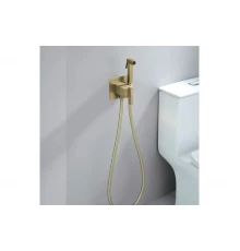Смеситель встраиваемый с гигиеническим душем  Ganzer  GZ01157-S матовое золото