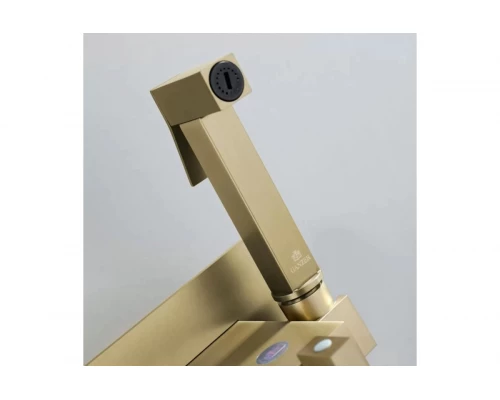 Смеситель встраиваемый с гигиеническим душем  Ganzer  GZ01157-S матовое золото