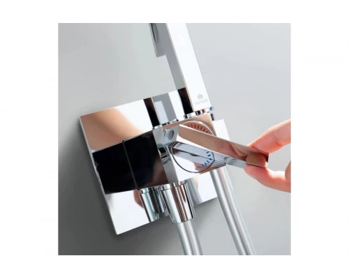 Смеситель встраиваемый с гигиенический душем  Ganzer  GZ01157 хром