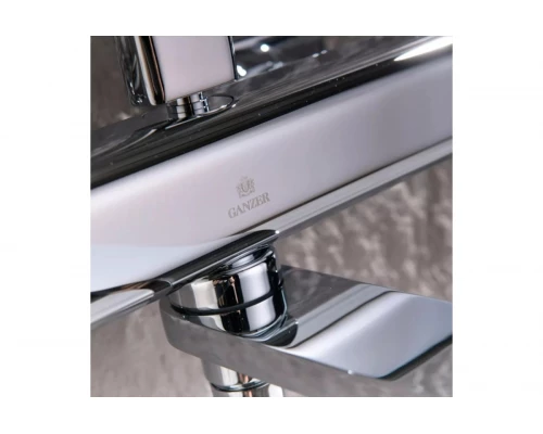 Душевая система из латуни с тропическим душем, термостатом Ganzer GZ12071 хром