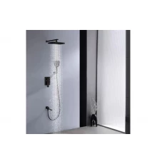 Встраиваемая душевая система из латуни с тропическим душем Ganzer  GZ05165-C черный