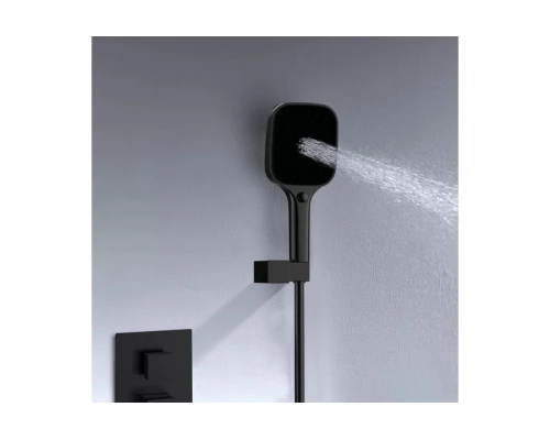 Встраиваемая душевая система из латуни с тропическим душем Ganzer  GZ05165-C черный