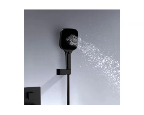 Встраиваемая душевая система из латуни с тропическим душем Ganzer  GZ05165-C черный