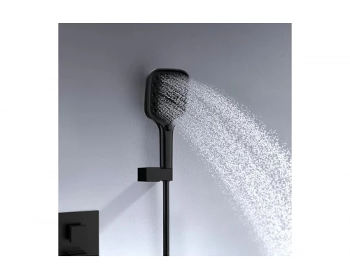 Встраиваемая душевая система из латуни с тропическим душем Ganzer  GZ05165-C черный