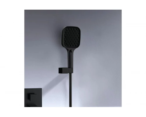 Встраиваемая душевая система из латуни с тропическим душем Ganzer  GZ05165-C черный