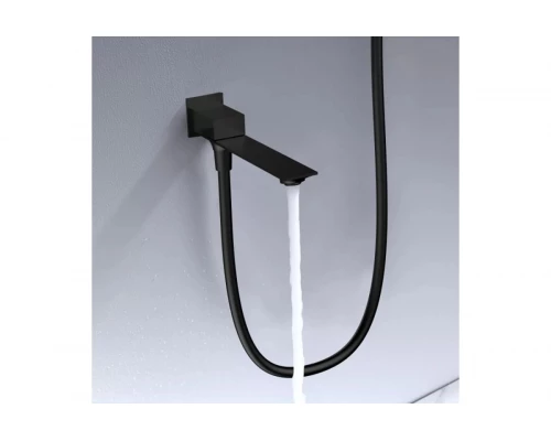 Встраиваемая душевая система из латуни с тропическим душем Ganzer  GZ05165-C черный