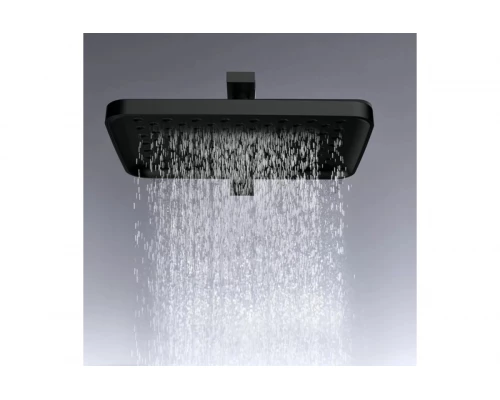 Встраиваемая душевая система из латуни с тропическим душем Ganzer  GZ05165-C черный