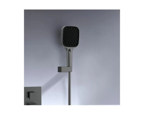 Душевая система с тропическим душем Ganzer GZ05165-Q встраиваемый, 3 функции, из латуни, графит