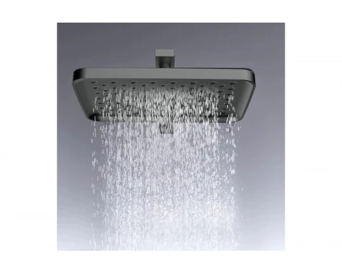 Душевая система с тропическим душем Ganzer GZ05165-Q встраиваемый, 3 функции, из латуни, графит