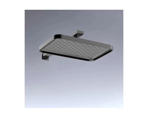 Душевая система с тропическим душем Ganzer GZ05165-Q встраиваемый, 3 функции, из латуни, графит