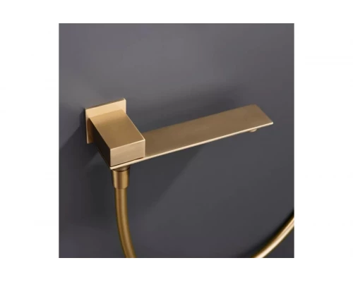 Встраиваемая душевая система из латуни с тропическим душем Ganzer  GZ05165-S матовое золото