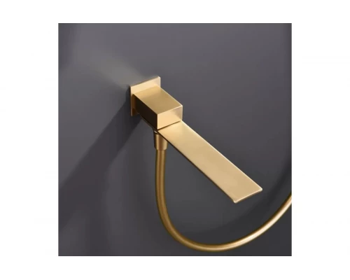 Встраиваемая душевая система из латуни с тропическим душем Ganzer  GZ05165-S матовое золото