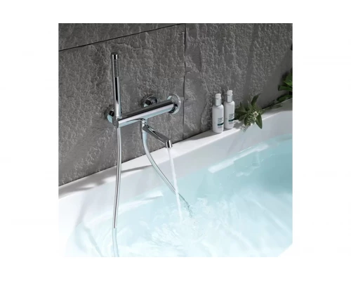 Смеситель для ванны с душем из латуни Ganzer GZ19132 хром