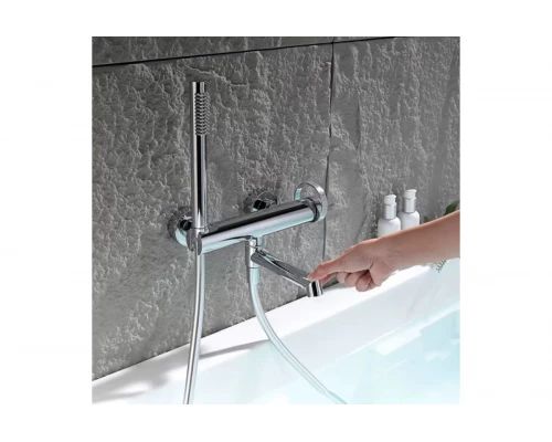 Смеситель для ванны с душем из латуни Ganzer GZ19132 хром