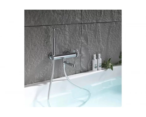 Смеситель для ванны с душем из латуни Ganzer GZ19132 хром