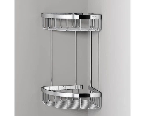 Полка Am.Pm Sense L A7452200 угловая двухъярусная, хром