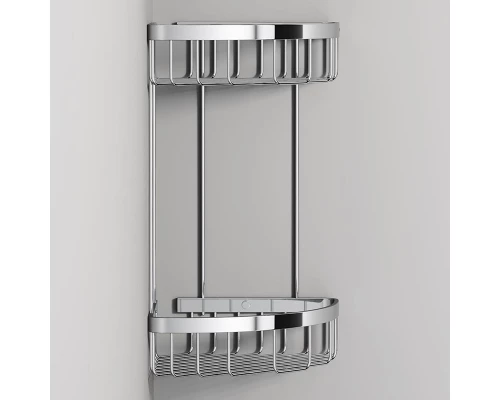 Полка Am.Pm Sense L A7452200 угловая двухъярусная, хром