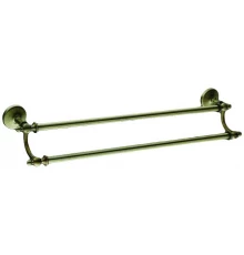 Двойной полотенцедержатель Art&Max Antic AM-E-2648Q, 58.5 см, бронза