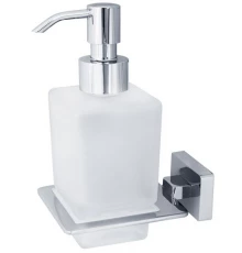 Дозатор жидкого мыла настенный Veragio Ramba, хром/матовое стекло VR.RMB-4970.CR
