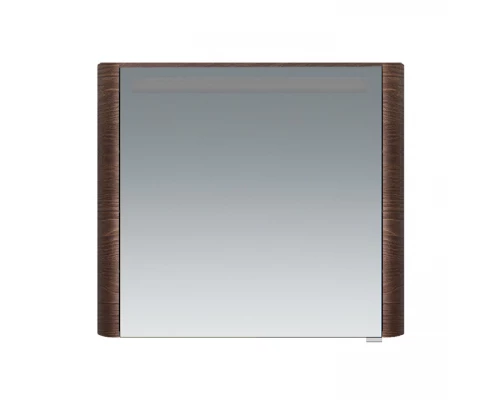 Зеркальный шкаф Am.Pm Sensation M30MCL0801TF, цвет - табачный дуб, с подсветкой, левый, 80 см