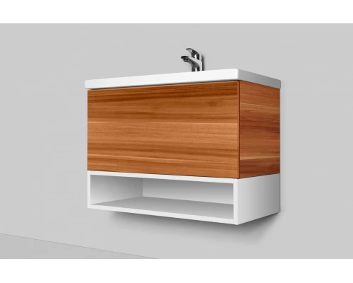 Полка под тумбу Am.Pm Gem 75 см M90OHX0750WG подвесная, цвет белый